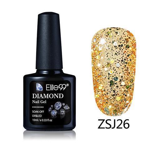 Women UV Diamond Glitter Gel Nail Polish Lacquer-ZSJ26-JadeMoghul Inc.