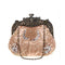 Women Victorian Silk Clutch With Heavy Floral Beaded Embroidery-champagne-JadeMoghul Inc.