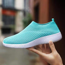Women Vulcanized Shoes High Quality Women Sneakers Slip On Flats Shoes Women Loafers Plus Size 42 Walking Flat AExp