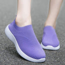 Women Vulcanized Shoes High Quality Women Sneakers Slip On Flats Shoes Women Loafers Plus Size 42 Walking Flat AExp