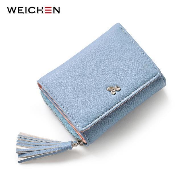 Women Wallet For Coin, Card & Cash-Blue-JadeMoghul Inc.