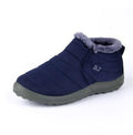 Women Warm Winter Water Proof Snow Shoes With Fur Lining-Men blue-5-JadeMoghul Inc.