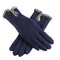 Women Warm Wool Gloves With Soft Fur Inner Lining-Cyan-One Size-JadeMoghul Inc.