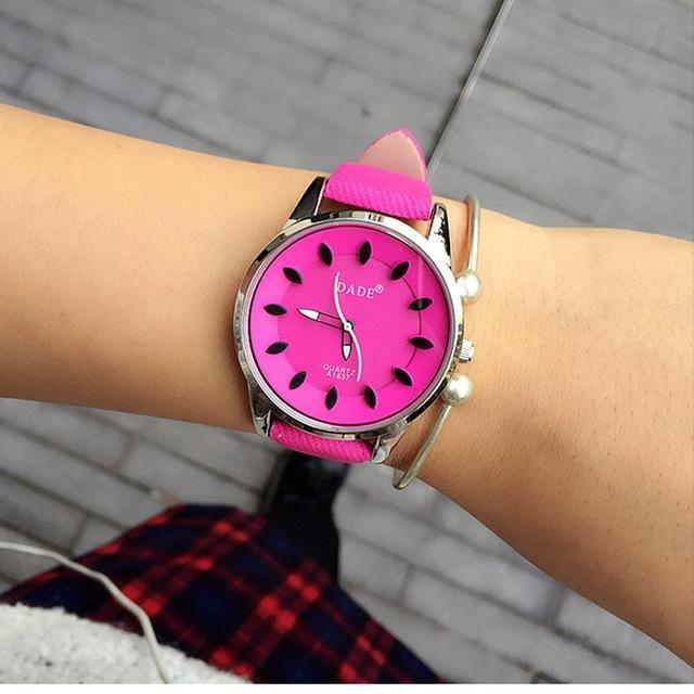 Women Watch - Female Quartz Watch-hot pink-JadeMoghul Inc.