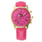 Women Watch - Leather Big Dial Analog Quartz Wrist Watch-Hot Pink-JadeMoghul Inc.