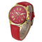 Women Watch - Leather Big Dial Analog Quartz Wrist Watch-Red-JadeMoghul Inc.