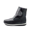 Women Water Proof Calf Length Warm Snow Boots With Wool Lining-Silver-6-JadeMoghul Inc.