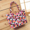 Women Water Proof Canvas Printed Beach Tote-Floral Pink-China-(30cm<Max Length<50cm)-JadeMoghul Inc.