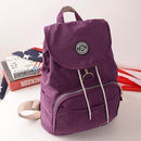 Women Water Proof Travel backpack In Solid Colors-Purple-JadeMoghul Inc.