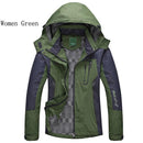 Women Waterproof Hooded Winter Jacket-Women Green-M-JadeMoghul Inc.