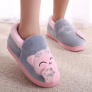 Women Winter Home Slippers Cartoon Cat Shoes Non-slip Soft Winter Warm House Slippers Indoor Bedroom Lovers Couples Floor Shoes-black-11-JadeMoghul Inc.