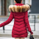 Women Winter Metallic Puffer Jacket
