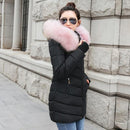 Women Winter Metallic Puffer Jacket-black 1-S-JadeMoghul Inc.