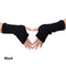 Women Wool Cable Knit Arm Length Winter Gloves-Black 1-One Size-JadeMoghul Inc.