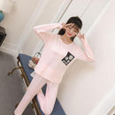 Womens Pajamas Sets Long sleeve suit pajamas Women Summer cartoon pajamas Sets home Wear shorts Men tracksuit Pyjamas Suits-gui maybeejuhua pink-S-JadeMoghul Inc.