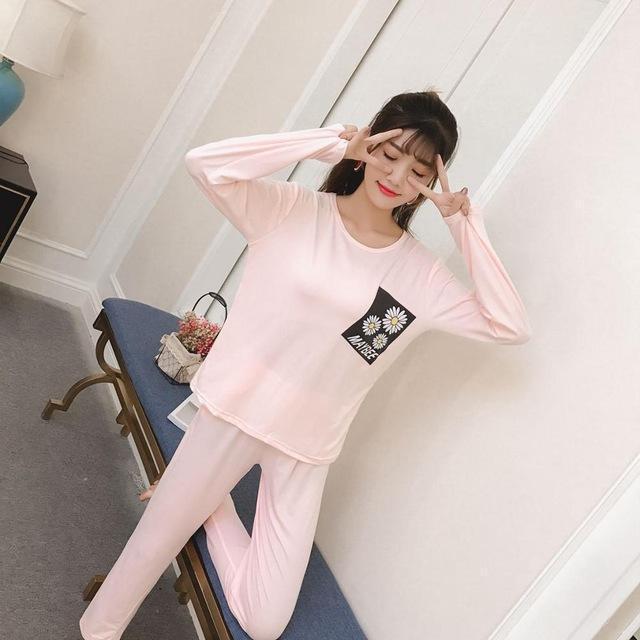 Womens Pajamas Sets Long sleeve suit pajamas Women Summer cartoon pajamas Sets home Wear shorts Men tracksuit Pyjamas Suits-gui maybeejuhua pink-S-JadeMoghul Inc.