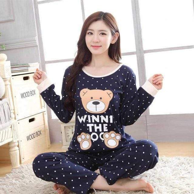 Womens Pajamas Sets Long sleeve suit pajamas Women Summer cartoon pajamas Sets home Wear shorts Men tracksuit Pyjamas Suits