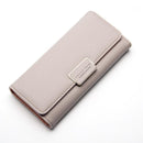 Women's purse Pure Passport cover large fresh capacity Business card holder natural wallets for female useful long-lived purse-brown-JadeMoghul Inc.