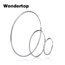 WONDERTOP Authentic Sterling 925 Silver Simple Small Medium Large Size Circle Round Hoop Earring for Women Fashion Jewelry