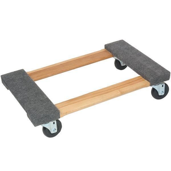 Wood 4-Wheel Piano Carpeted Dolly-Dollies-JadeMoghul Inc.