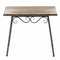 Wood And Metal Table, Brown-Coffee Tables-Brown-Wood/Metal-JadeMoghul Inc.