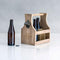 Wood Beer Bottle Caddy with Opener - Brewery Co. Etching (Pack of 1)-Personalized Gifts For Men-JadeMoghul Inc.