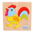 Wooden 3D Puzzle Jigsaw Wooden Toys For Children Cartoon Animal Puzzles Intelligence Kids Children Educational Toy-Deep Blue-JadeMoghul Inc.