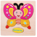 Wooden 3D Puzzle Jigsaw Wooden Toys For Children Cartoon Animal Puzzles Intelligence Kids Children Educational Toy-Pink-JadeMoghul Inc.