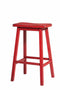 Wooden Bar Stool (Set-2), Antique Red-Bar Stools and Counter Stools-Antiqued Red-Rbw-JadeMoghul Inc.