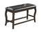 Wooden Bench with Cushioned Seat Gray-Accent and Storage Benches-Gray-Wood-JadeMoghul Inc.
