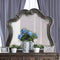 Wooden Beveled Mirror, Gray-Wall Mirrors-Gray-Wood-JadeMoghul Inc.