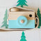 Wooden Camera Cute Mini  Toys Safe Natural for Baby Children Fashion Clothing Accessory Blue Pink White Birthday Christmas Gifts