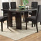Wooden Dining Table, Brown-Dining Tables-Brown-MDF Poplar solid Birch-JadeMoghul Inc.