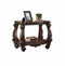 Wooden End Table with Bottom Shelf in Cherry Brown-Side & End Tables-Brown-Wood-JadeMoghul Inc.