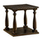 Wooden End Table with Open Shelf, Dark Walnut Brown-Console Tables-Brown-Solid Wood/Wood Veneer/Others-JadeMoghul Inc.