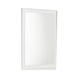 Wooden Framed Mirror in Rectangular Shape, White-Mirrors-White-Mirror Wood-JadeMoghul Inc.