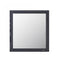 Wooden Framed Mirror In Transitional Style, Smoke Ash Gray-Mirrors-Gray-Mirror Wood-JadeMoghul Inc.