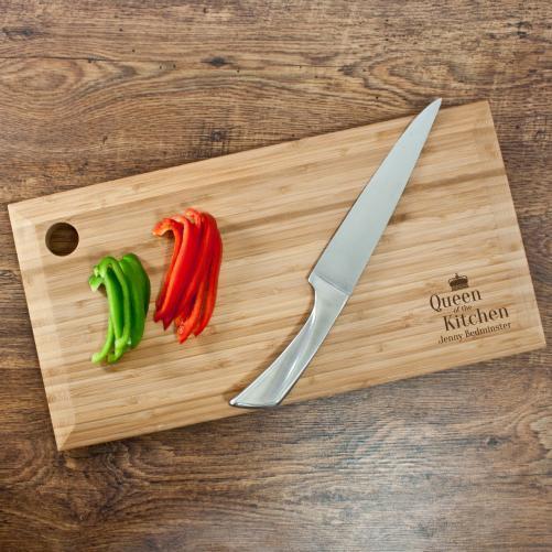 Wooden Gifts & Accessories Birthday Present Ideas Queen of the Kitchen Chopping Board Treat Gifts