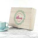 Wooden Gifts & Accessories Mother's Day Gifts Personalized Gift Ideas Leaf Wreath Mother's Day Tea Box Treat Gifts