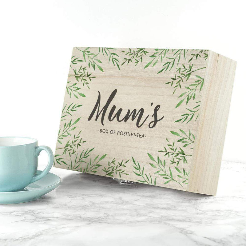 Wooden Gifts & Accessories Mother's Day Gifts Personalized Gift Ideas Positivi-tea Mother's Day Tea Box Treat Gifts