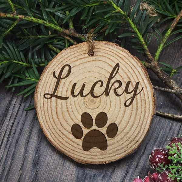 Wooden Gifts & Accessories Personalised Engraved Family Dog Christmas Tree Decoration Treat Gifts