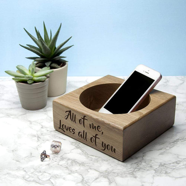Wooden Gifts & Accessories Personalised Gifts For Men Solid Oak Stash Tray Treat Gifts