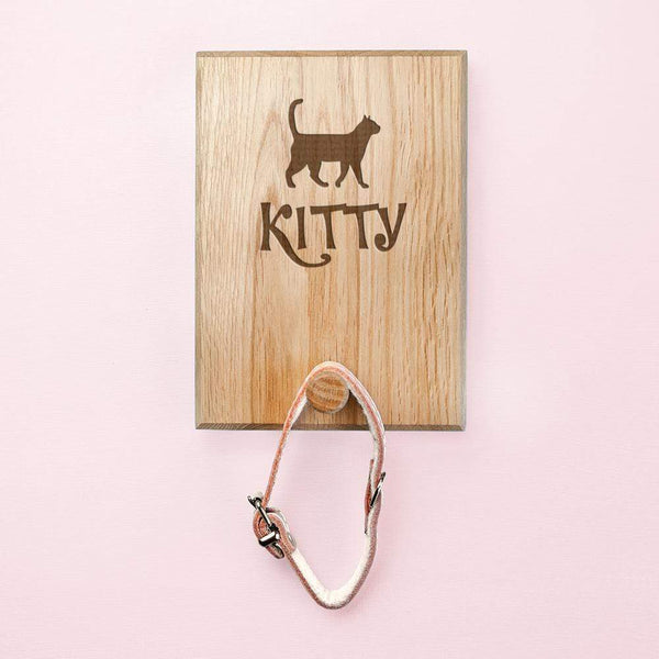 Wooden Gifts & Accessories Personalized Couple Gifts Cat Silhouette Peg Hook Treat Gifts