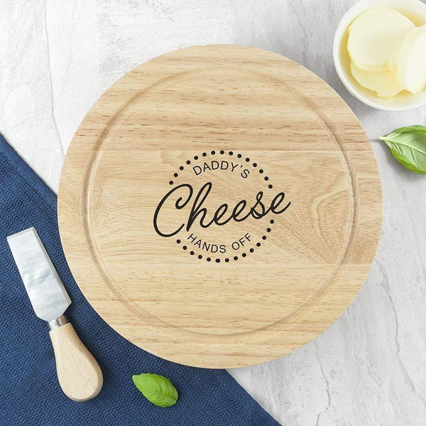 Wooden Gifts & Accessories Personalized Couple Gifts 'Hands Off' Cheese Board Set Treat Gifts