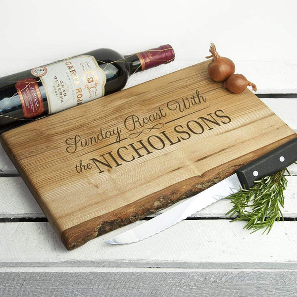 Wooden Gifts & Accessories Personalized Couple Gifts Sunday Roast Rustic Carving Board Treat Gifts