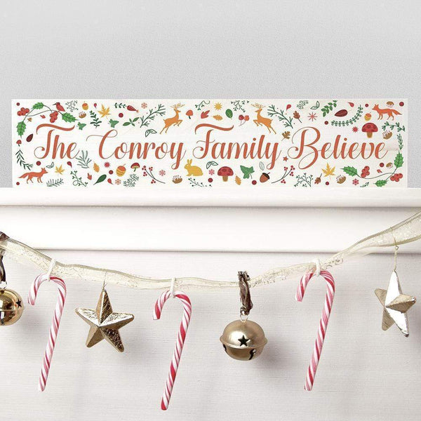 Wooden Gifts & Accessories Personalized Gifts Christmas Woodland Mantle Decoration Treat Gifts