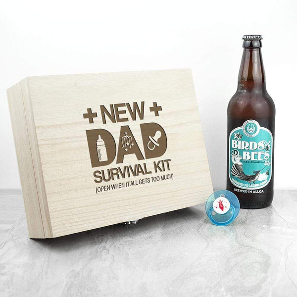 Wooden Gifts & Accessories Personalized Gifts For Dad New Dad Survival Kit Treat Gifts