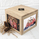 Wooden Gifts & Accessories Personalized Keepsake Box Oak Photo Keepsake Box with Initials Treat Gifts