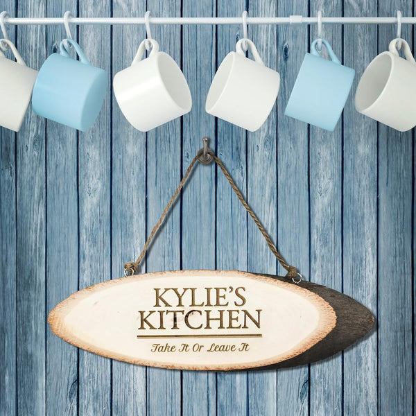 Wooden Gifts & Accessories Personalized Signs Rustic Kitchen Sign Treat Gifts