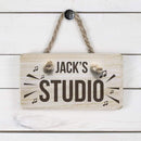 Wooden Gifts & Accessories Personalized Signs Wooden Music Studio Sign Treat Gifts